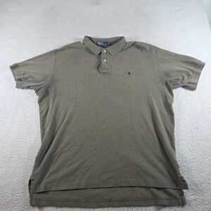 VTG Ralph Lauren Polo Shirt Mens Size 2XL Green Golf Casual Preppy Rugby Pony